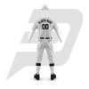 Customize White Pinstripe Black Authentic Baseball Uniform With Custom Team Name & Logo