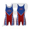 Custom Wrestling Uniform Singlet American Flag pattern