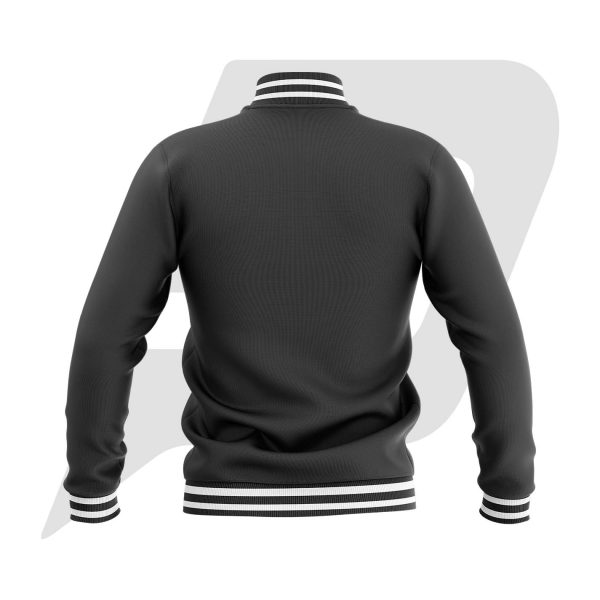 Custom Bomber Varsity Jacket Black Body with custom Logo
