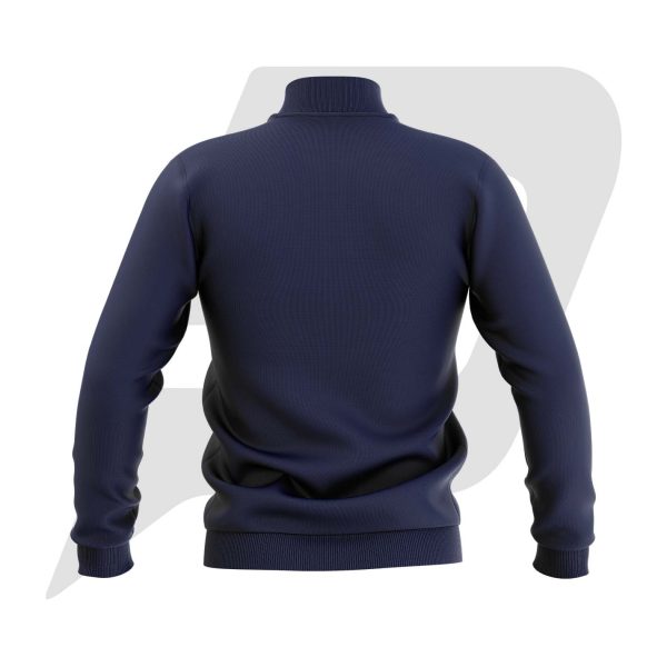 Custom Bomber Varsity Jacket Blue Body with custom Logo