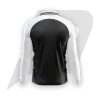Custom Polo T Shirt Black Body White Full Sleeve with Black Stripe