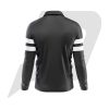Custom Polo T Shirt Full Sleeves Black with White Stripes