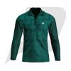 Custom Polo T Shirt Full Sleeves Sea Green Body With Sublimation Design