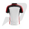 Custom Polo T-Shirt White Body with Red & Black Design
