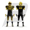 Custom Football Uniform Black Body With Golden Design