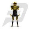 Custom Football Uniform Black Body With Golden Design