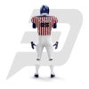Custom Football Uniform American Flag Jersey Design With White Pant