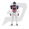 Custom Football Uniform American Flag Jersey Design With White Pant