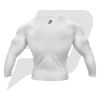 Custom Rash Guard- Compression Shirt White Body Full Sleeves