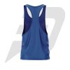 Custom GYM Tank Top For Men Blue Back custom gym tank top, custom tank top, custom gym tank top for men
