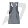 Custom GYM Tank Top For Men Grey Back custom gym tank top, custom tank top, custom gym tank top for men