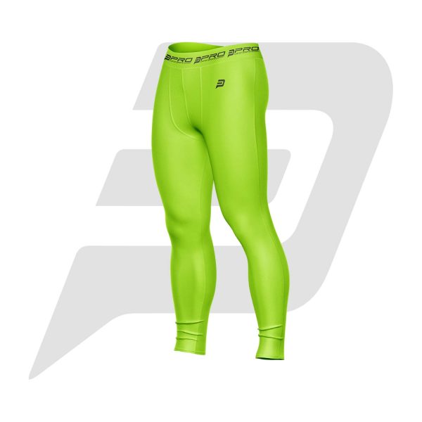 Custom Men Compression Pant Green Color