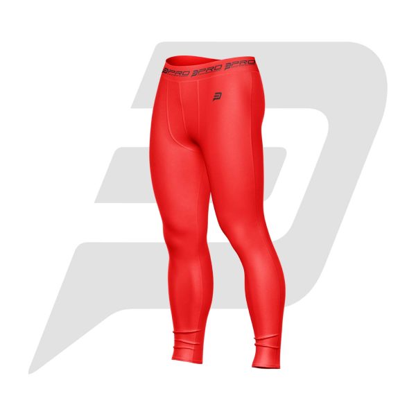 Custom Men Compression Pant Red Color