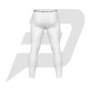 Men Compression Pant White Body Back View