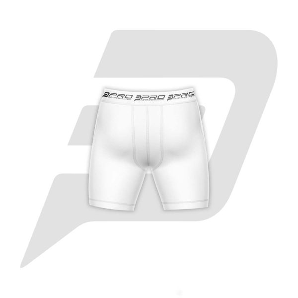 Custom Men Compression Short White